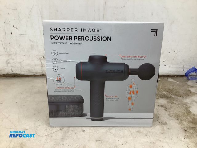 Lot 2-73381 - New Sharper Image Power Percussion  Deep Tissue Massager