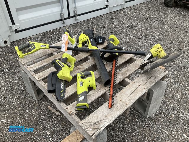 Lot 2-40592 - (5) Pcs. Lawn &amp; Garden Combo Ryobi Cordless