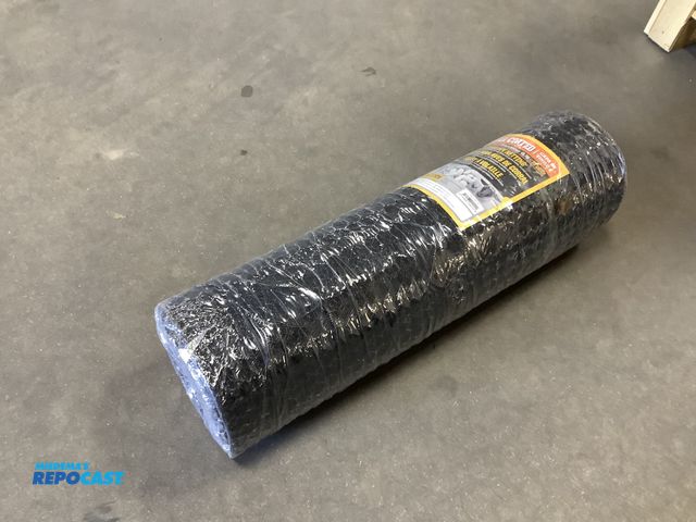 Lot 2-13877 - Roll of heavy duty black vinyl coated 1” x 36” x 150’ poultry fence netting