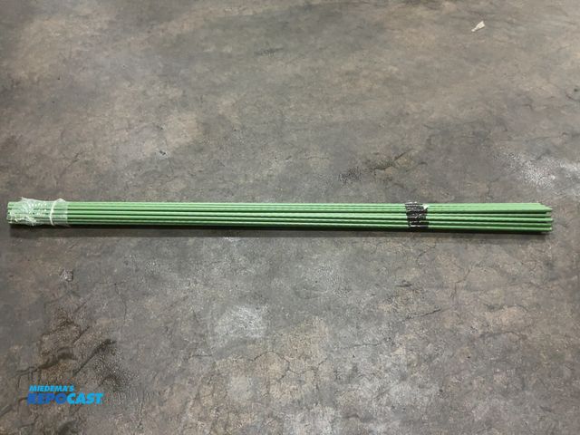 Lot 2-93787 - Lot of (25) Green Plastic Stakes measuring 58” long