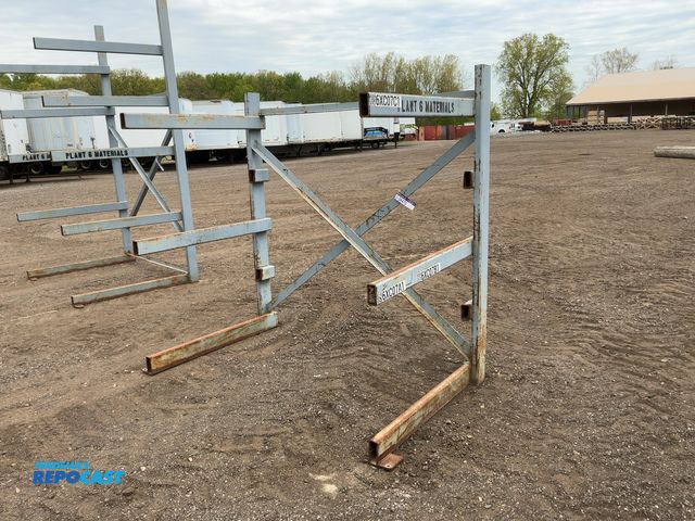 Lot 2-34470 - Metal 3-Tier Cantilever Rack, welded together, arms stick out 43”, 80-1/2”x48”x76” tall