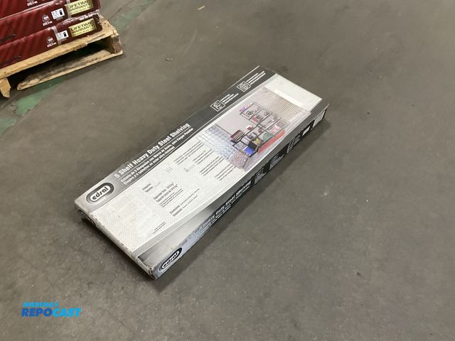 Lot 2-35658 - 5 shelf heavy duty steel shelving