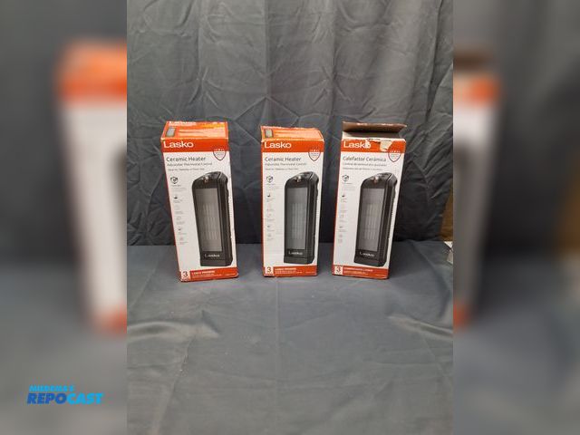 Lot 2-35590 - (3) LASKO CERAMIC HEATERS. WORKS