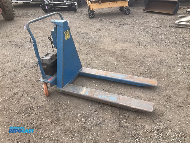 Lot 2-22985 - Vestil 2500 lb hydraulic lift pallet jack, 12 volt DC electric, onboard charger, 48”L forks, 30.5” m...