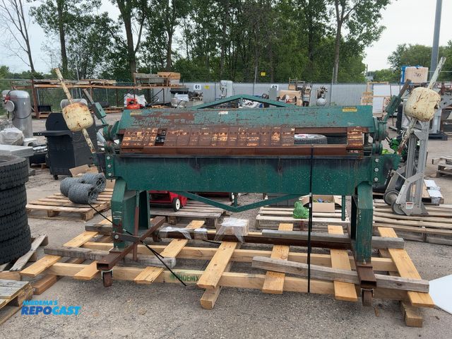 Lot 2-74131 - Sheet Metal Break on Heavy Duty casters. Make: National Model: U1212 Serial#: 344-1092 Gauge: 12 Inc...