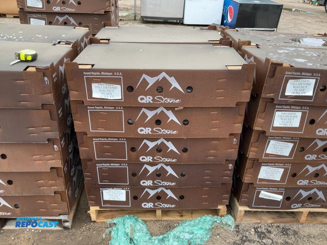 Lot 2-27554 - (10 boxes) of QR Stone dressed fieldstone walnut flats, 10 SQ. FT per box