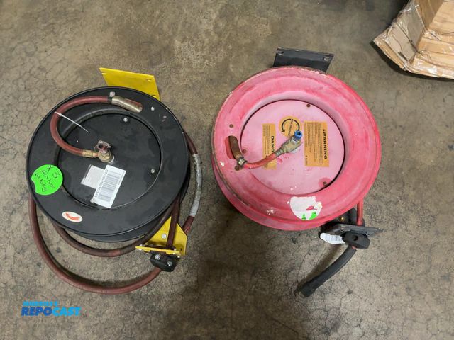 Lot 2-11576 - Lot of (2) air compressor hose reels