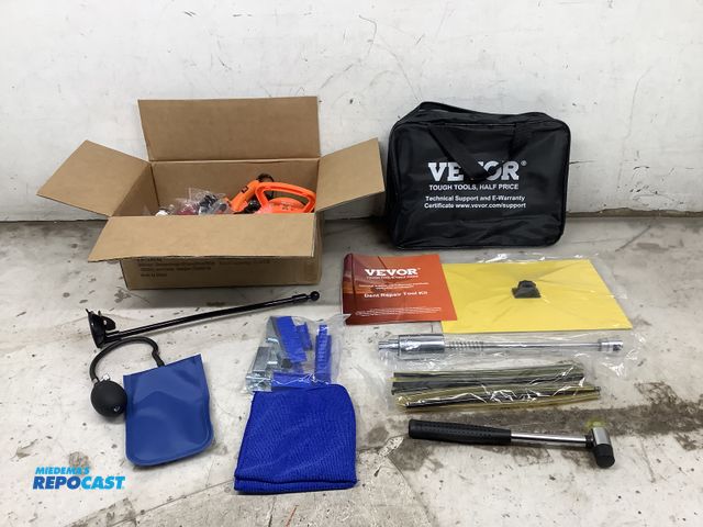 Lot 2-32985 - Dent real air tool kit including various tools. Model#XPT9007