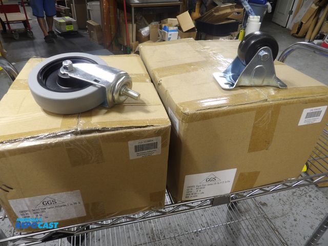 Lot 2-53871 - (36) new rigid and swivel casters, (12) 5" swivel casters, stem, 300lbs load cap. (24) 2-1/2" rigid ...
