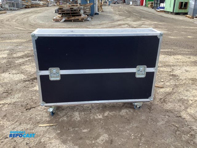 Lot 2-73090 - 57.5” W x 13” L x 41” Rolling Latching TV Case