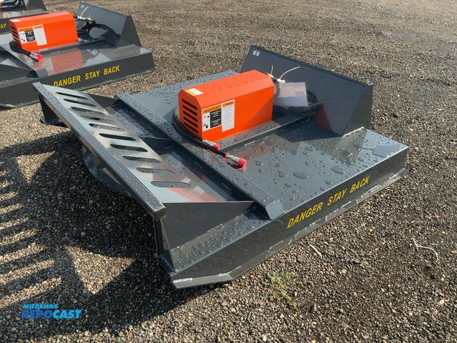 Lot 2-40638 - New Wolverine 72” Brush Cutter Skid Steer Attachment, 15-20 GPM, Universal Quick Attach, 820 lbs, Mo...
