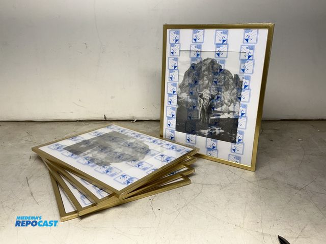 Lot 2-79891 - Lot of (5) American Flat Gold 17” x 21” x .5” thick Picture Frames