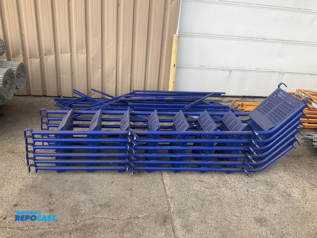 Lot 2-33325 - (6) scaffolding stair sets and (12) hand railings