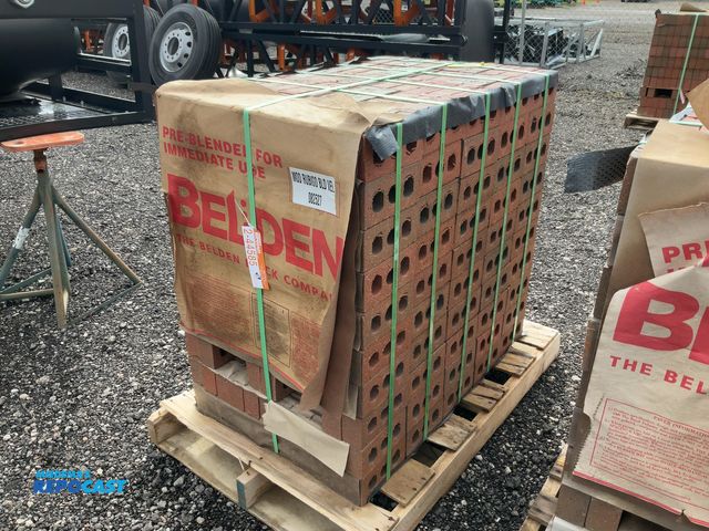 Lot 2-44585 - New Belden Brick Company (1) Pallet of MOD RUBIGO BLD VEL 082527 Rubigo Red Velour Brick