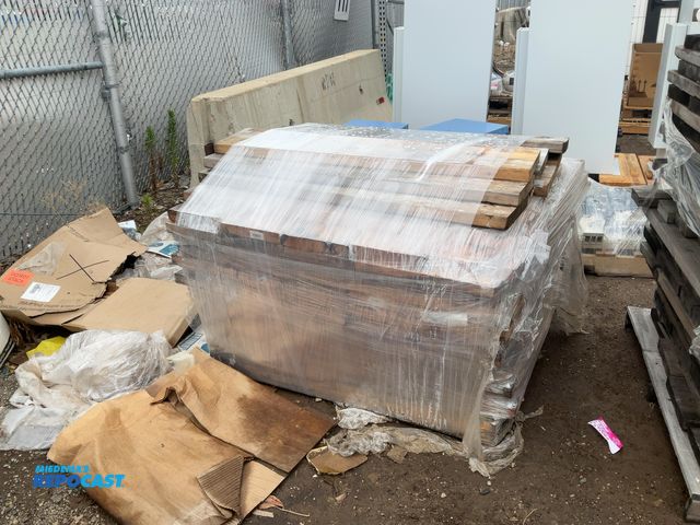 Lot 2-24880 - Skid lot of various size wood pieces