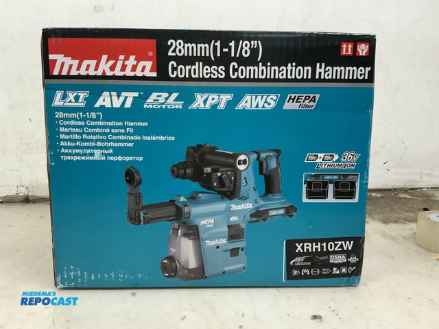 Lot 2-35440 - MAKITA XRH10ZW R 28mm (1-1/8”) Cordless Combination Hammer