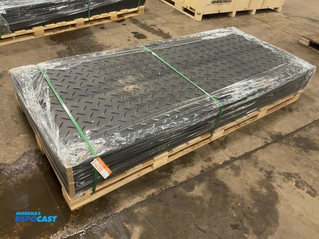 Lot 2-42198 - (15) New SDLANCH IRGPM Ground Protection Mats, Approx. 41-1/2” wide x 95” long x1/2” thick, diamond ...