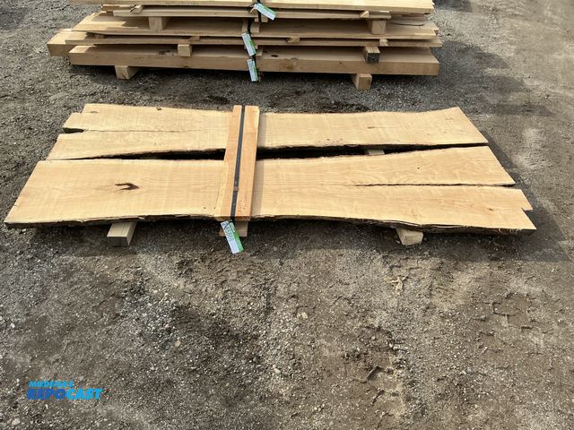 Lot 2-65866 - lot of (2) boards of 8/4 Cherry Slabs w/ Live Edge - approx. 15-26"wide x 90" long