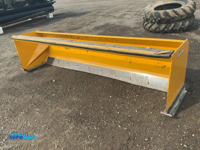 Lot 2-30398 - Glacier 10' Snow Pusher Box Blade Skid Steer Attachment, Universal Quick Attach (has some plates wel...