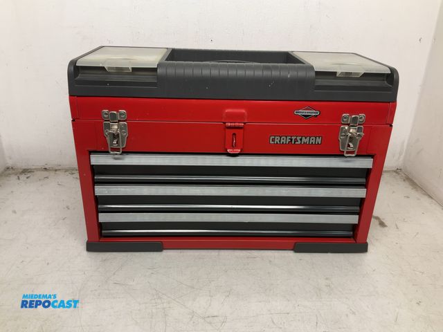 Lot 2-73225 - Craftsman 20” 3 Drawer Metal Tool Box with Contents- Very Good Condition