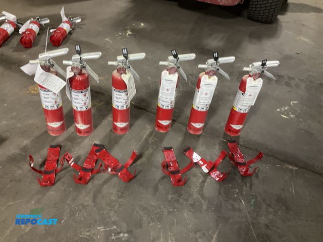 Lot 2-21011 - (6) 2-1/2 lb dry chemical fire extinguishers with metal wall mount brackets, all were last inspected...