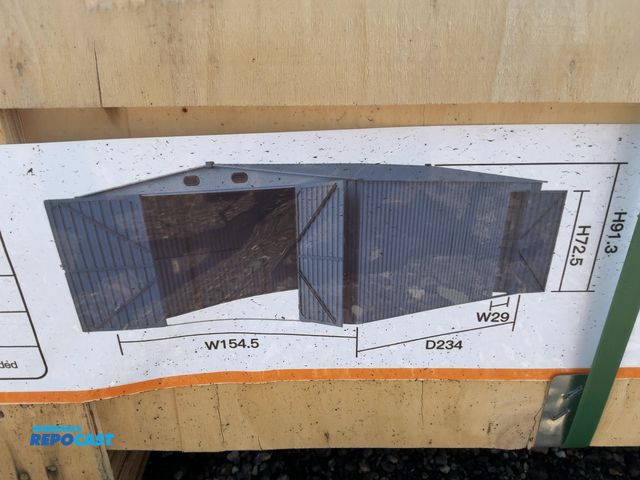 Lot 2-40955 - New Chery Industrial 13’ x 20’ Single Garage Metal Shed, 157” wide x 238.6” deep x 91.3” tall overal...