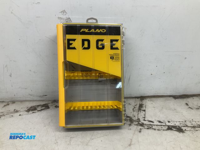 Lot 2-19086 - Plano Edge spinnerbait tacklebox, latch seems a little loose