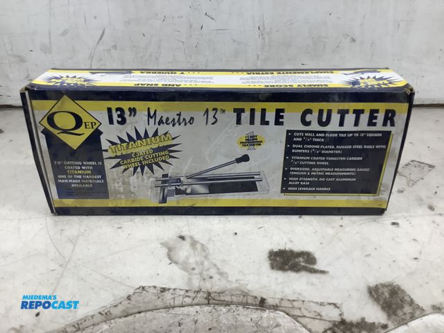 Lot 2-27729 - 13” maestro 13 tile cutter
