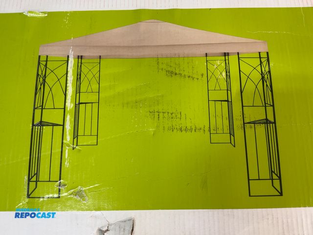 Lot 2-18191 - Room essentials tivoli patio collection outdoor gazebo 10’ long x 10’ wide x 8 1/2’ tall