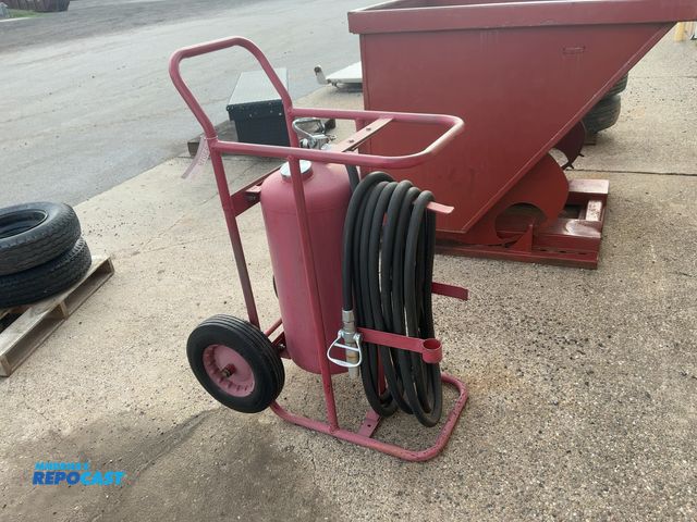 Lot 2-33019 - Amerex Model 489 Wheel Dry Chemical Fire Extenguisher, Charged, Hose with Nozzle, Solid Tires