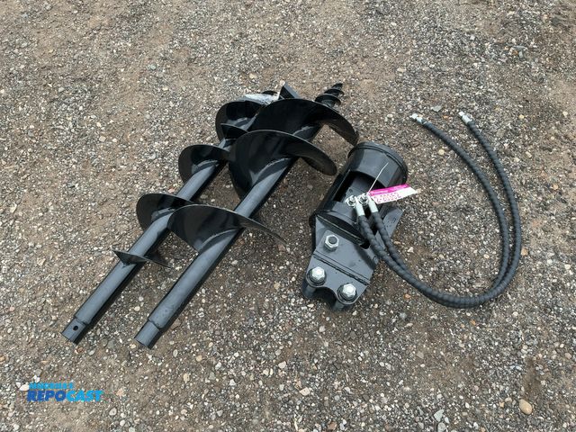 Lot 2-20352 - New SDLANCH Hydraulic Auger Mini Excavator Attachment, Fits Chinese Mini Excavators, Approx. 1-1/4" ...
