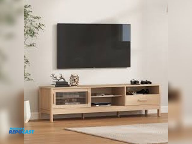Lot 2-27611 - Brand New wooden TV stand #WB001GT2037-LOG