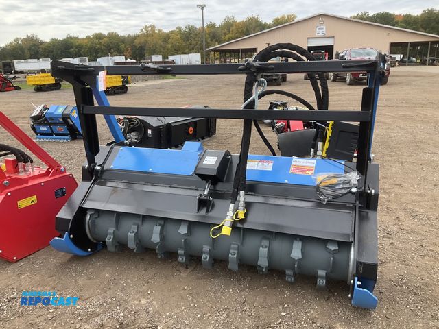 Lot 2-41914 - New Raytree 72” skid steer drum mulcher attachment model no. RMDM72SS, 30-45 GPM flow rate required,...