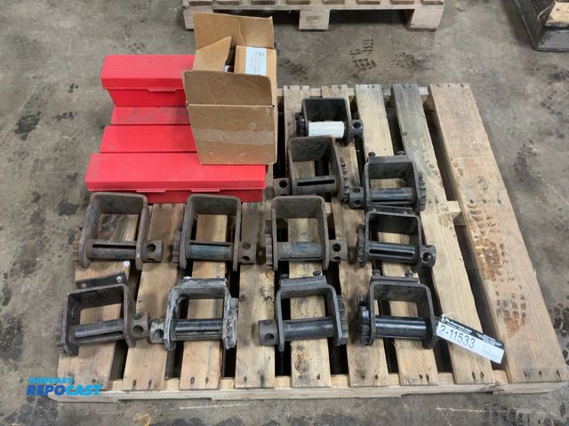 Lot 2-11533 - Lot of (11) Assorted Ratchets for 4” Wide Straps, some rail slide and some pinch clamp, (5) Safety T...