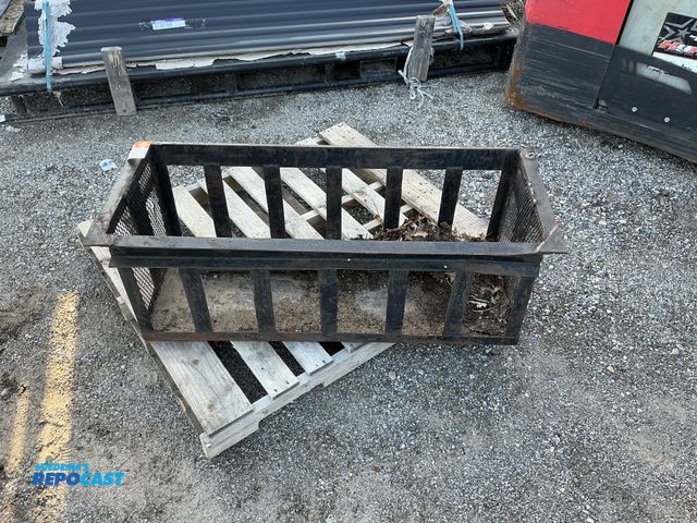 Lot 2-45961 - 46 1/2” x 18” x 16 1/2” Metal Storage Basket