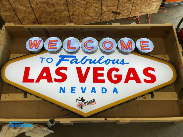 Lot 2-53289 - Welcome to Fabulous Las Vegas Nevada LED Sign, 74.25”w x 7.5”d x 36”h