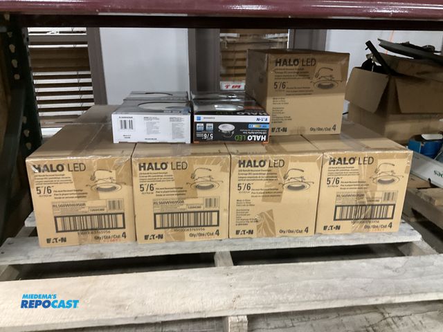 Lot 2-23858 - (10) Box of HALO LED Retrofit Baffle Trim 5/6 inch 5000K Dimmable &amp; New