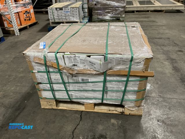 Lot 2-94789 - Skid lot of many boxes of Ellis + Fisher porcelain mosaic tile. 10 pieces/9.69 sq ft per box. Exact ...