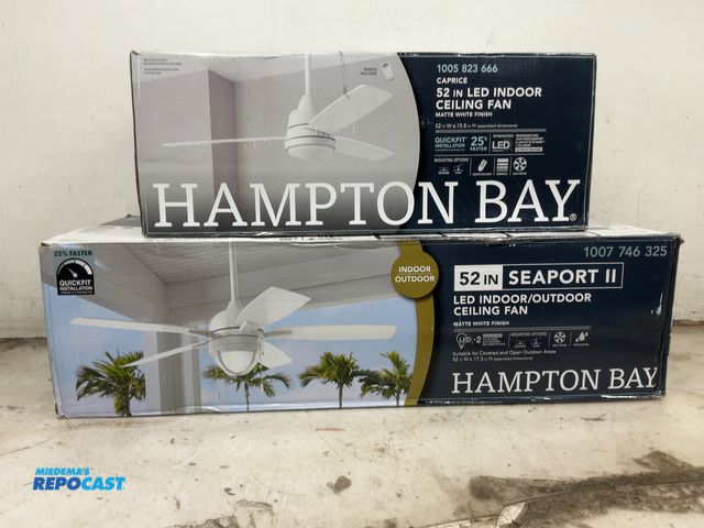 Lot 2-19486 - 52" Ceiling Fans (2)  - Not Complete