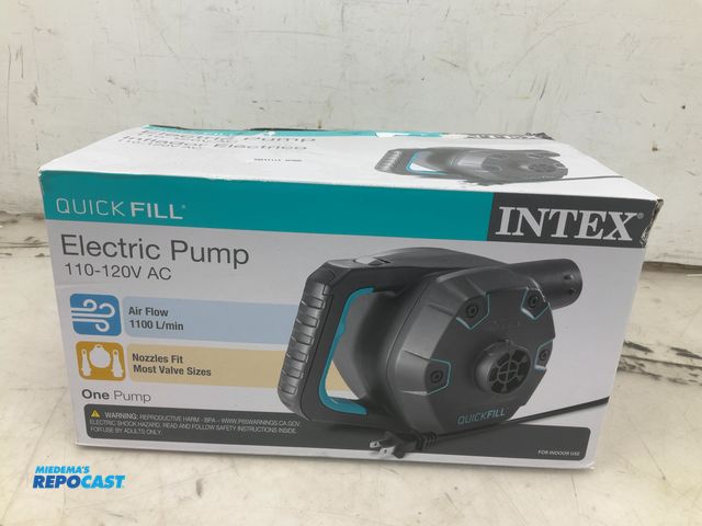 Lot 2-72999 - Intex quick fill electric pump, 110-120 V