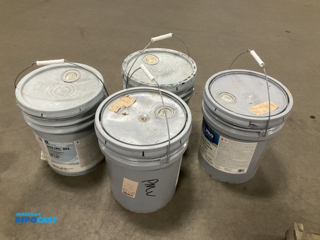 Lot 2-67398 - (4) buckets of Pro industrial DTM Acrylic coating (extra white)/Sher-Cryl-HPA high performance acryl...