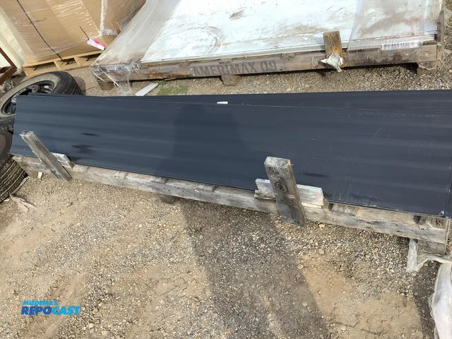 Lot 2-33212 - black metal/mesa aluminum rv siding