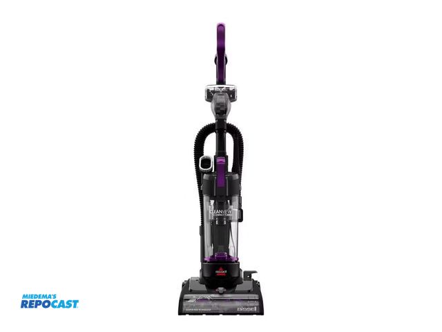 Lot 2-19820 - Bissell cleanview compact turbo purple/black upright vacuum 3437 series