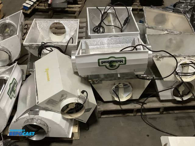 Lot 2-77918 - Lot of (2) skids of melon head Indistrial advanced nutrition air cooled grow lights - includes (1) x...