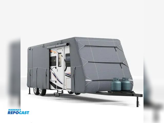 Lot 2-92422 - Travel Trailer Cover in storage bag