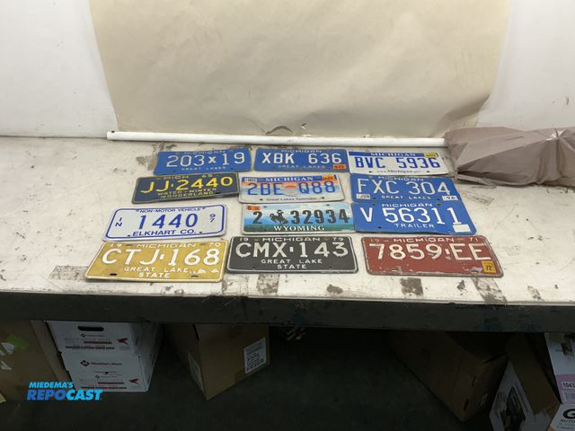 Lot 2-99917 - 12 license plates, some rare
