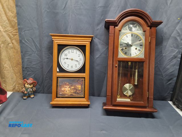 Lot 2-96023 - (1) WALTHAM 31 DAY CHIME WALL CLOCK AND (1) COUNTRY SETTING WALL CLOCK