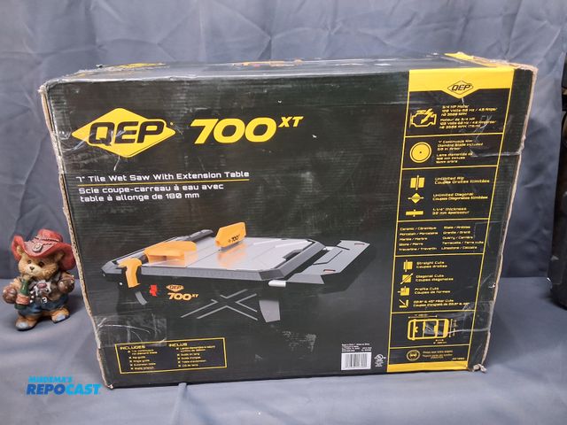 Lot 2-27551 - QEP 700XT 7" WET TILE SAW WITH EXTENSION TABLE (WORKS)