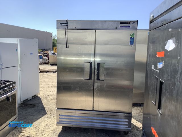 Lot 2-tbd - Everest  EBR2 Stainless Steel Commercial two door refrigerator