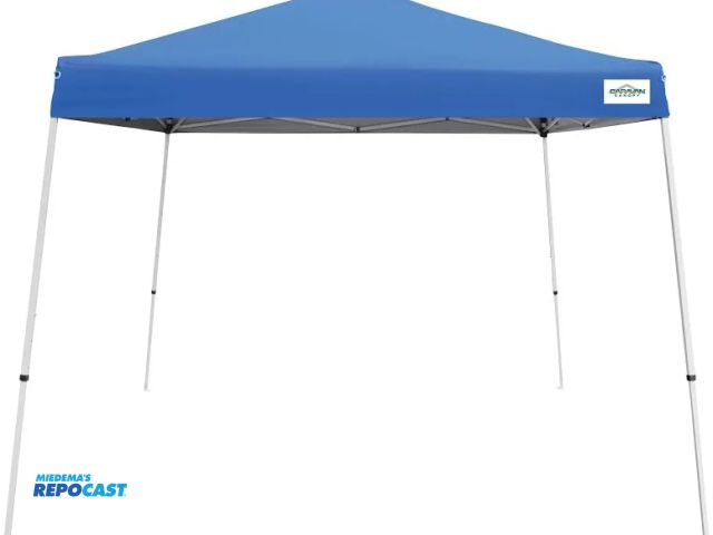 Lot 2-14944 - Caravan Cirrus Instant Canopy blue with 64 sq feet of shade